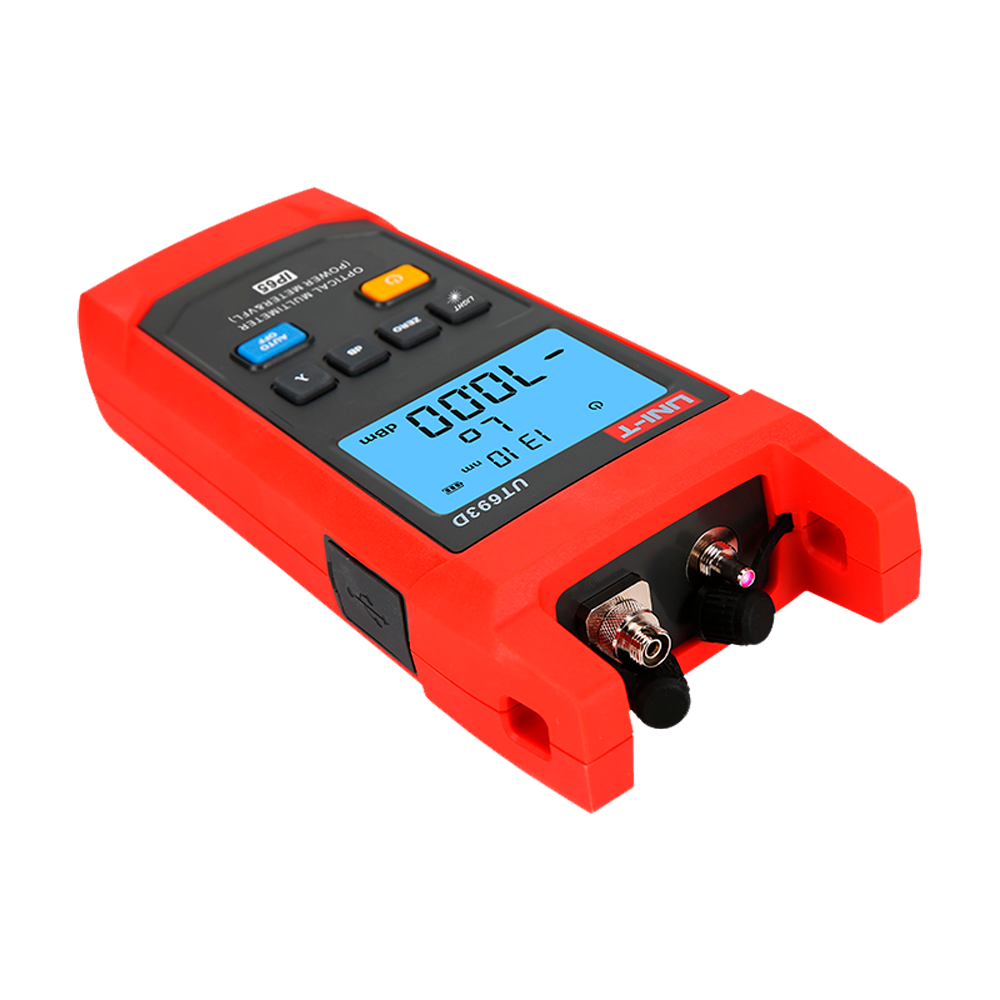 Tester per fibra ottica - Valutazione della potenza della fibra ottica - Localizzatore visivo di guasti - Impermeabile IP65 - Spegnimento automatico