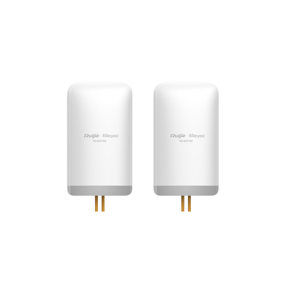 Reyee - Conexión inalámbrica hasta 5 km - Frecuencia 5,15 GHz 5,85 GHz - Basado en 802.11 b/g/n/ac - IP54, apto para exteriores - 2 unidades emparejadas