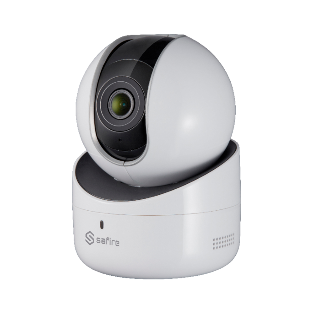 Telecamera IP Wi-Fi Consumer 2 Megapixel - 1/2.8" Progressive Scan CMOS - Compressione H.265+/H.265/H.264+/H.264/MJPEG - Lente 2.8 mm - LED Distanza 10 m - Monitoraggio dell'obiettivo in movimento - CMS e App per Smartphone / Tablet (Safire Connect)