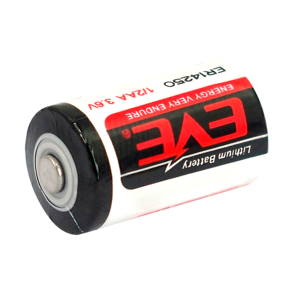EVE - Pila 1/2 AA / ER14250 - Voltaggio 3.6 V - Litio - Capacità nominale 1200 mAh - Compatibile con i prodotti a catalogo