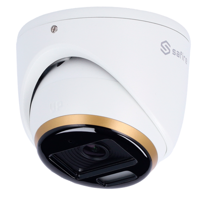 Telecamera Turret Safire Gamma ULTRA - Uscita 4 in 1 - 2 Mp CMOS Night Color - Lente 2.8 mm White Light portata 20m - WDR (130 dB) | 3D DNR - AUDIO - Impermeabile IP67