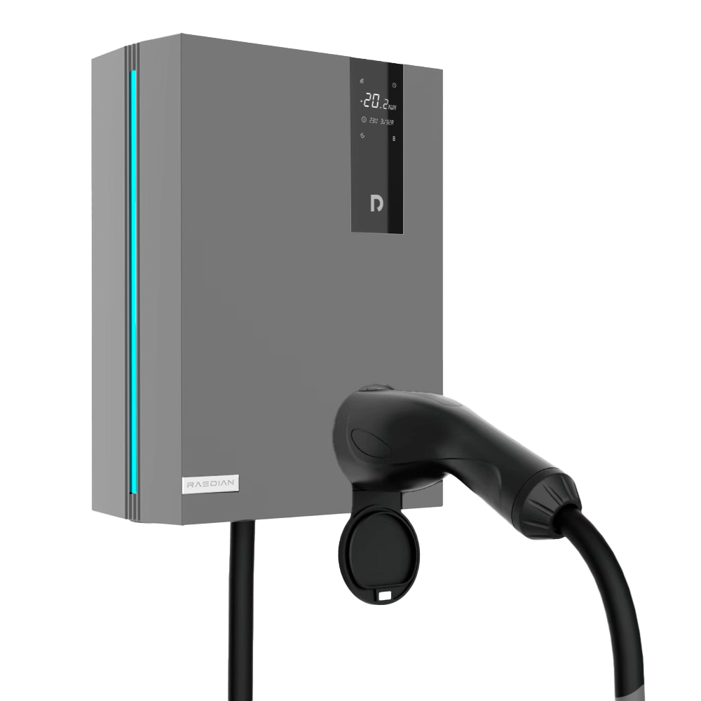 Caricabatterie per auto elettriche - Potenza 7.68kW /32A /Monofase - Connettore tipo 2  - Cavo da 5m integrato - Protezione IP55,  IK10 - Monitoraggio dalla APP