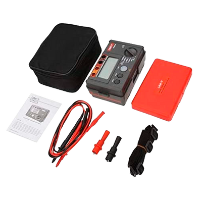 Misuratore di resistenza di isolamento elettrico - Display LCD fino a 2000 conteggi - Misurazione della tensione AC fino a 600V - Spegnimento automatico - Intervalli 250V/500V/1000V