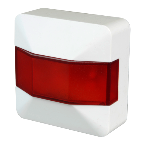 Maxfire - Action indicator light with red LED - Specific for fire - White ABS plastic - Small size