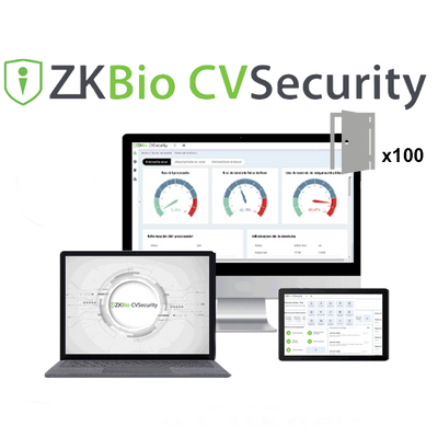 Licenza software per progetti - Modulo controllo accessi 100 porte - Architettura Server/Browser - Collegamenti globali | Allarmi ed eventi via e-mail - Compatibile con i dispositivi ZKTeco (Push SDK) - Database professionale PostgreSQL