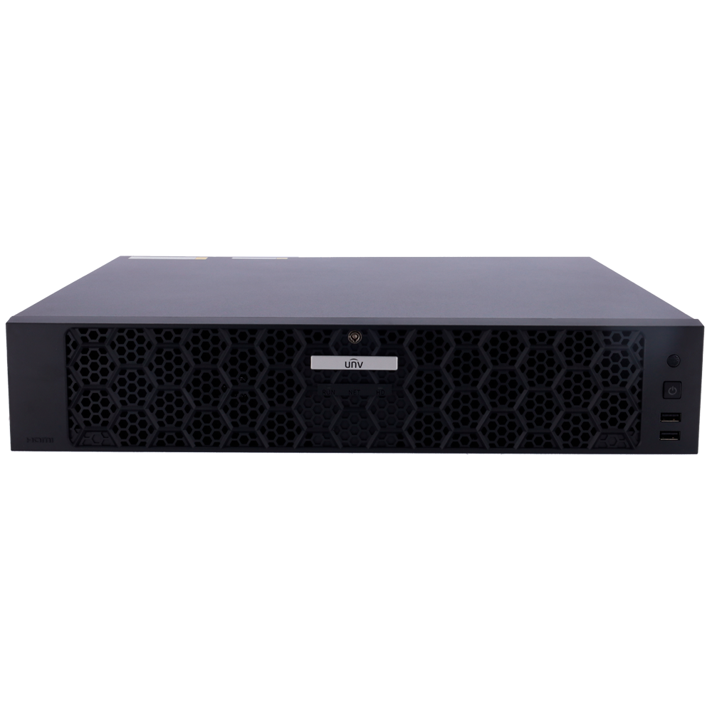 Videoregistratore NVR per telecamere IP - Gamma Prime - 32 CH video / Compressione Ultra H.265 - Risoluzione massima 32Mpx - Larghezza di banda 384 Mbps - Ammette 8 hard disk