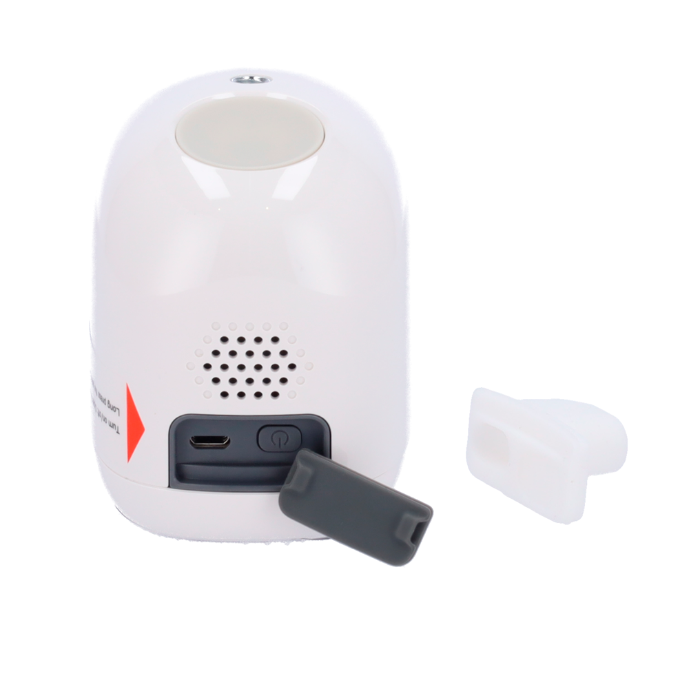 Telecamera IP 3Mpx VicoHome Wifi a batteria - Rilevamento intelligente sul cloud / Sensore PIR - Luce con effetto deterrente / Batteria al litio 5000 mAh - Obiettivo 2.97 mm / IR 7 m / LED bianco - Audio bidirezionale / Slot SD - App VicoHome e Cloud / Co