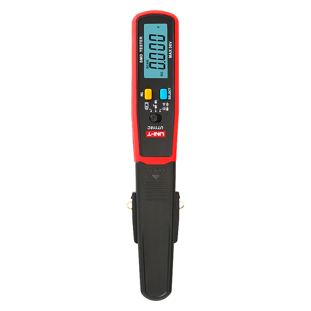 Digital SMD Component Tester - Display up to 6000 Counts - DC Voltage Measurement up to 26V - Resistance and Capacitance Measurement - Continuity Test | Diode Test - Battery Test