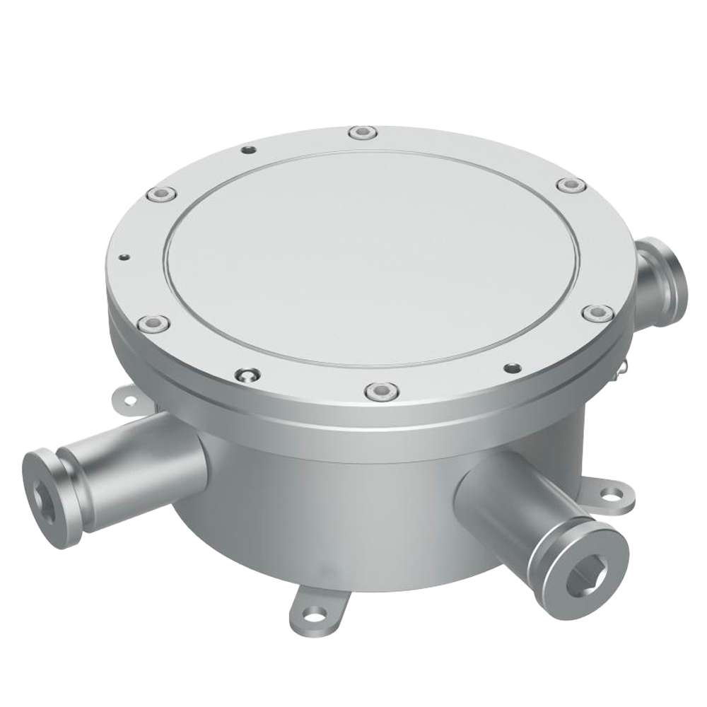 Caja de conexiones Explosion-Proof - Para conexionado de cableado - Acero inoxidable 316L - 272×272×96.8 mm /  6.4 kg - Grado de protección IP68