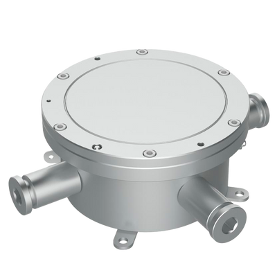Caja de conexiones Explosion-Proof - Para conexionado de cableado - Acero inoxidable 316L - 272×272×96.8 mm /  6.4 kg - Grado de protección IP68