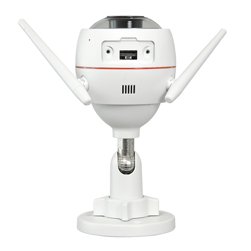 2 x Telecamere Wifi Ezviz  - 2 Megapixel - Lente 2.8mm / IR 30 - Audio bidirezionale - Sirena e flash dissuasivi - Adatta per esterni IP65