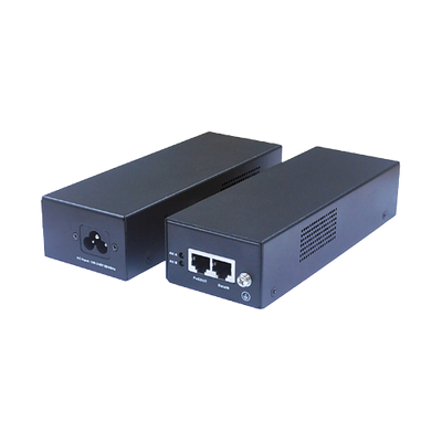 Iniettore PoE - Ingresso/Uscita RJ45 10/100/1000 Mbps - Potenza 90 W - Distanza massima 100 m - PoE/PoE+/Hi-PoE IEEE802.3af/at/bt - Stabilizzato e protetto