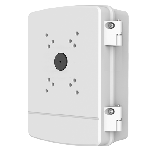 Scatola di giunzione - Per telecamere dome motorizzate - Per esterni - Installazione a tetto o parete - Colore bianco - Pin cavo