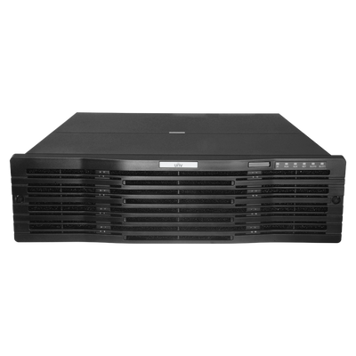 NVR per videocamere IP - Gamma Pro - 64 CH vídeo | 12 Mpx - Supporta 2 schede di decodifica - Larghezza di banda 384 Mbps - Supporta 16 hard disk | RAID