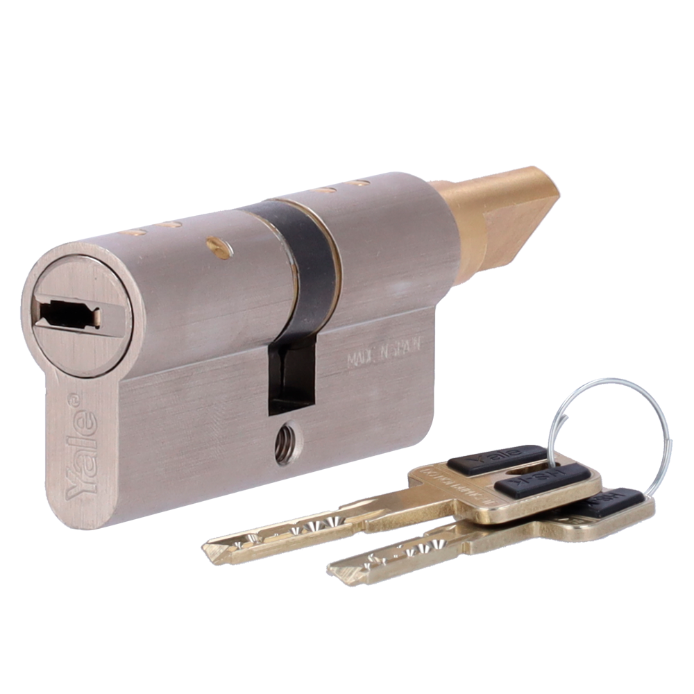 Cilindro a doppia frizione di alta sicurezza - Antibumping, antipicking, antiperforazione e antieffrazione - Adatto per YALE-LINUS-L2 - Sistema di 7 pistoncini e 2 sensori - Dimensioni 30 x 35 mm - Include 2 chiavi fisiche
