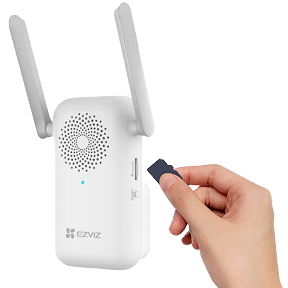 Campanello con video WiFi IP Ezviz - Telecamera 2Mpx / Visione 160º - Audio / Cicalino interno incluso - Rilevamento PIR di persone - Monitoraggio tramite app - App Ezviz e connessione P2P