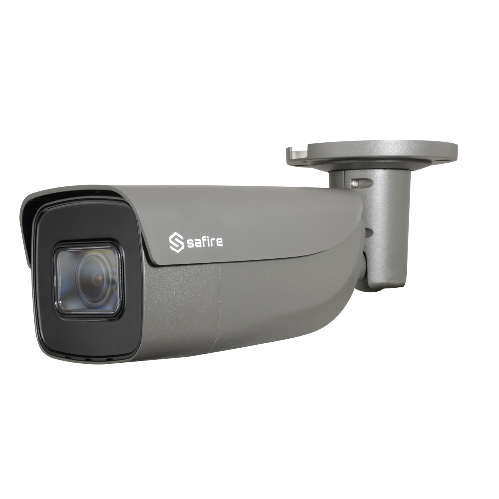 Cámara Bullet IP de 8 Megapixeles - Sensor CMOS de escaneo progresivo 1/2.8" - Detección de movimiento 2.0 de personas y vehículos - Lente motorizada 2.8~12 mm - Compresión H.265+