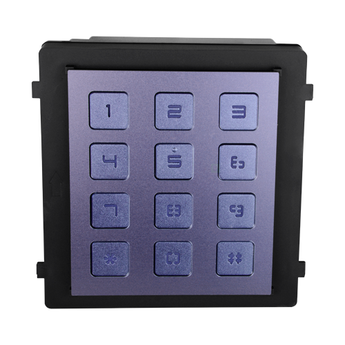 Safire extension module - Call of several monitors - Access opening with code - LED keypad lighting - Suitable for outdoor IP65 - Modular mounting