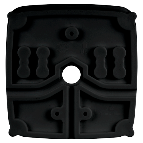Scatola di giunzione per telecamere dome - Colore nero - Fabbricata in PVC