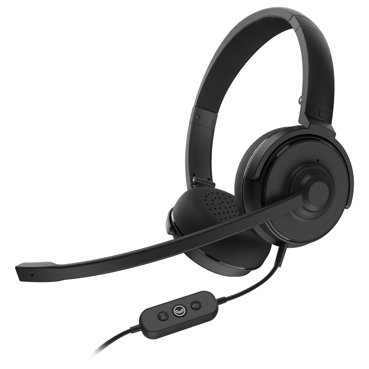Cuffia per conferenze Nearity - Cancellazione del rumore ambientale - Microfono omnidirezionale - Confortevole per un uso continuato - Chiamata mediante pulsanti - Alimentazione e comunicazione tramite USB C o USB A - Innowatt