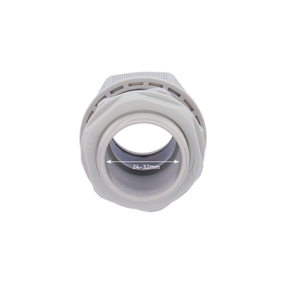 Raccordo impermeabile - Plastica - Diametro 24~32mm - IP68 - Colore grigio