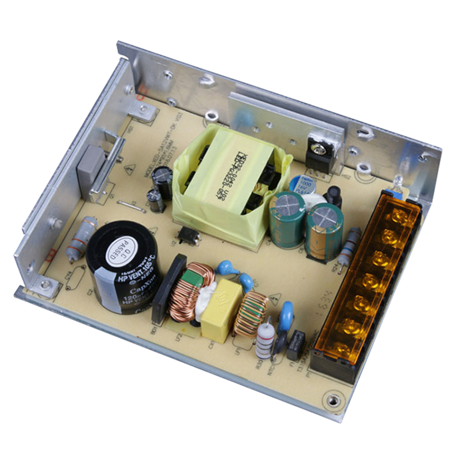 Fonte di alimentazione commutata - Ingresso AC 200~240 V - Uscita DC 12 V / 5 A (60W) - Uscita regolabile 10.5 ~ 13.5 V - Protetto contro i picchi di corrente - e picchi di corrente