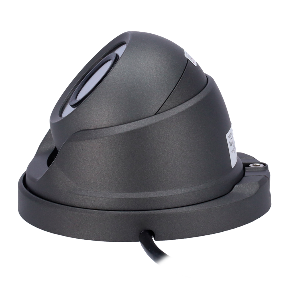 Cámara domo Gama 1080p ECO - 4 en 1 (HDTVI / HDCVI / AHD / CVBS) - 1/2.7" Brigates© BG0806 - Lente 2.8 mm - LEDs SMD IR Alcance 20 m - Menú OSD remoto desde DVR / Color gris