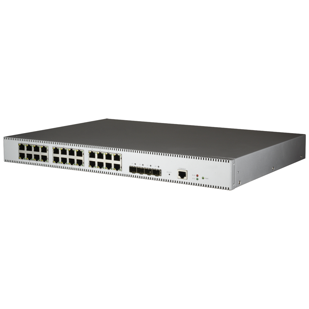 Switch X-Security management - 24 porte RJ-45 10/100/1000 Mbps - 4 Porte Uplink SFP+ 1000/10000 Mbps - VLAN/STP/RSTP/MSTP/QoS - LACP/Static LAG - Rotte Statiche/Server DHCP