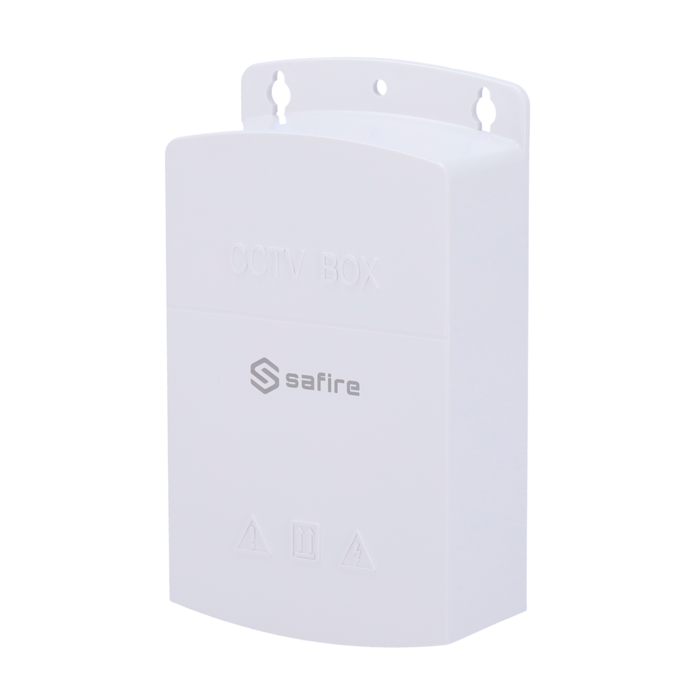Safire Extensor PoE de Exterior - Amplía alcance alimentación PoE hasta 650 metros - 2 puertos PoE Out + 1 Uplink RJ45 PoE In - IEEE 802.3 af/at/bt - Potencia de salida máxima 60 W - Puertos 10/100 Mbps