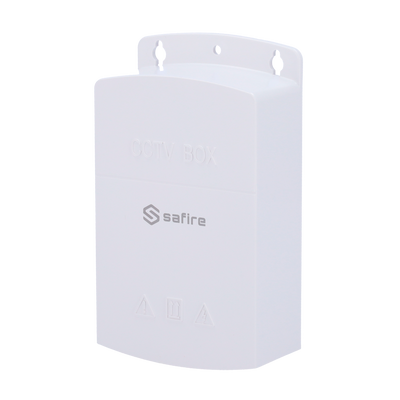 Safire Extensor PoE de Exterior - Amplía alcance alimentación PoE hasta 650 metros - 2 puertos PoE Out + 1 Uplink RJ45 PoE In - IEEE 802.3 af/at/bt - Potencia de salida máxima 60 W - Puertos 10/100 Mbps