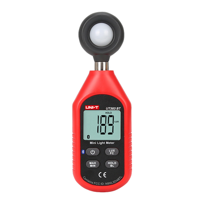 Misuratore di luminosità portatile Bluetooth - Display retroilluminato - Alta frequenza di campionamento - Valori caratteristici: MAX/MIN - Spegnimento automatico