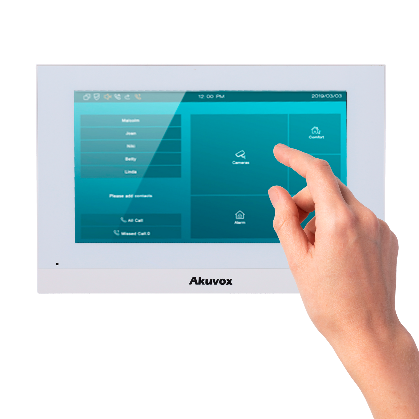 Monitor Linux para Videoportero - Pantalla TFT de 7" - Audio bidireccional Crystal Clear - TCP/IP, PoE, WiFi, SIP Standard - Mantenimiento vía Cloud - Conexión de monitor y estación externa vía Cloud