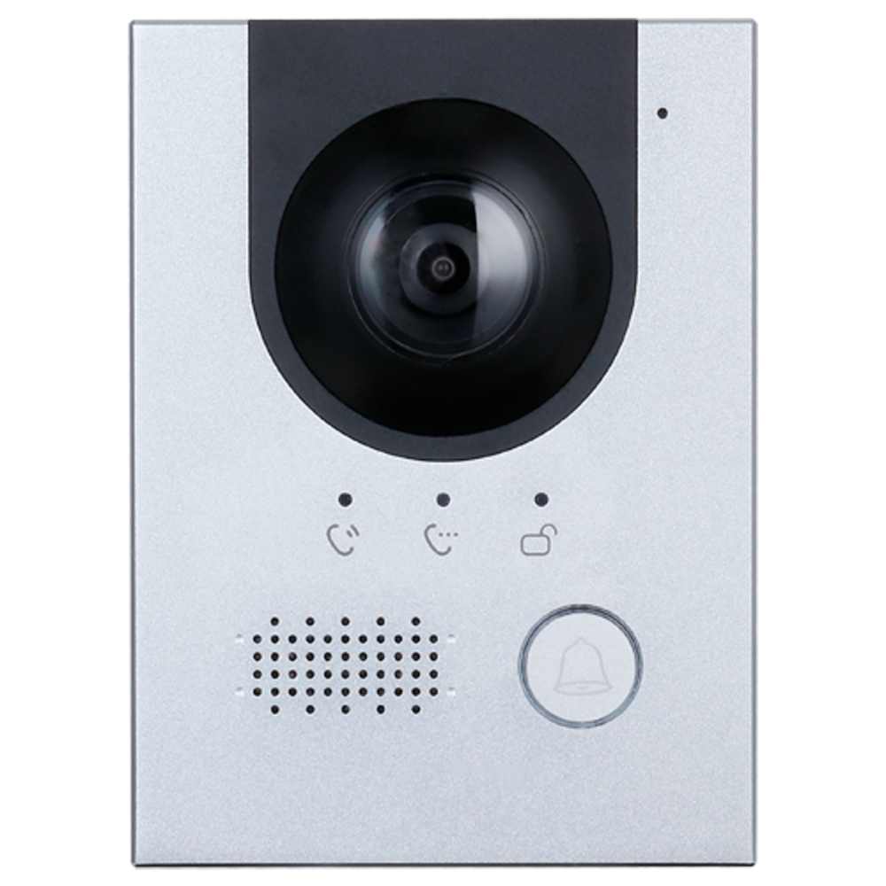 Kit di Videocitofoni - Tecnologia 2 fili e PoE - Include Placca, Monitor, Hub 2 fili e supporto - App cellulare con P2P - Montaggio in superficie