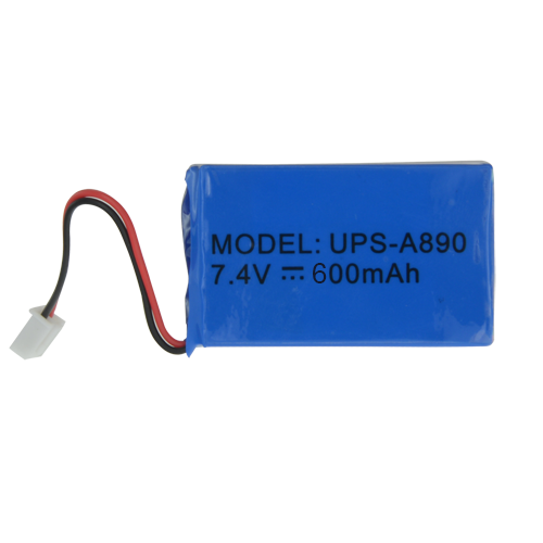 Backup battery - Lithium - Rechargeable - 7.4 V - 600 mAh - Compatible with WS-108
