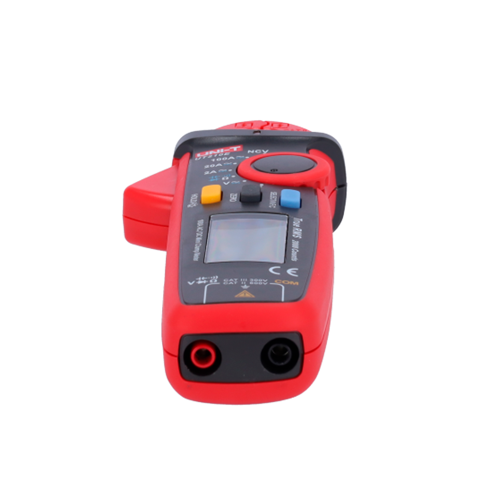 Mini current clamp - LED display up to 2000 accounts - DC and AC voltage measurement up to 600V - DC and AC intensity measurement up to 100A - High AC precision with True RMS function - Resistance and capacitance measurement -