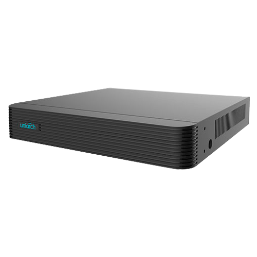 Videoregistratore NVR per telecamere IP - Uniarch - 16 CH video /  Compressione Ultra 265 - HDMI 4K e VGA - Risoluzione massima 8 Mp - Ammette 1 hard disk