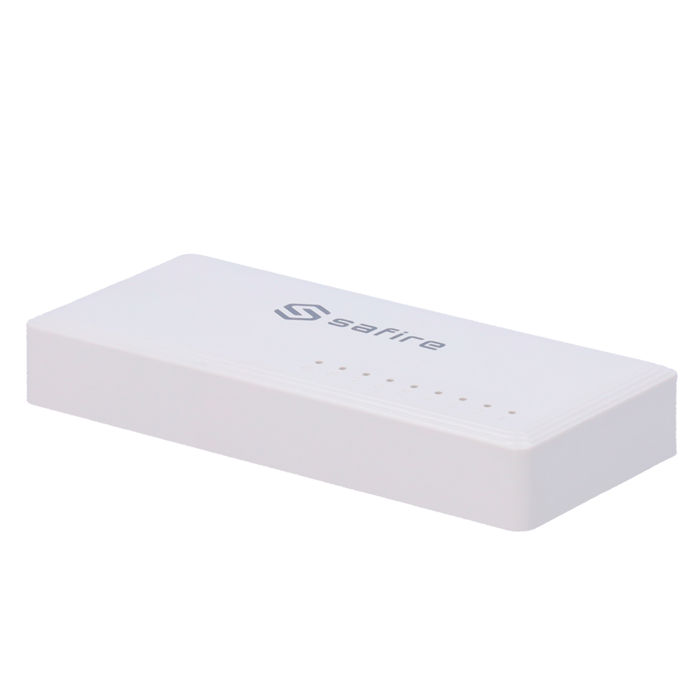 Safire - Desktop Switch - 8 Gigabit Ports - 10/100/1000 Mbps Speed - Plug & Play - Energy Saving Technology