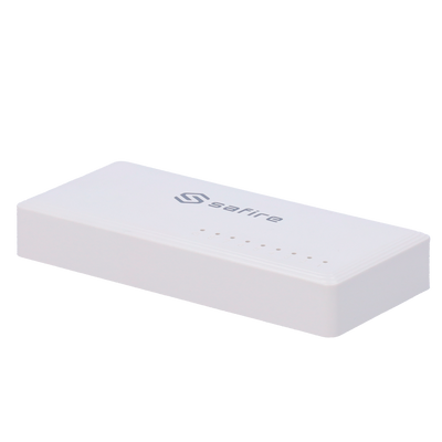 Safire - Switch da tavolo - 8 porte Gigabit - Velocità 10/100/1000 Mbps - Plug & Play - Tecnologia di risparmio energetico