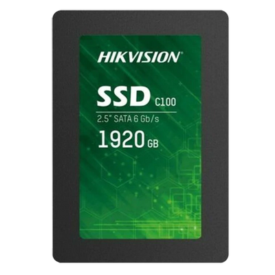 Disco duro Hikvision SSD 2.5" - 1920GB de capacidad - Interfaz SATA III - Velocidad de lectura hasta 530 MB/s - Velocidad de escritura hasta 420 MB/s - Larga vida útil
