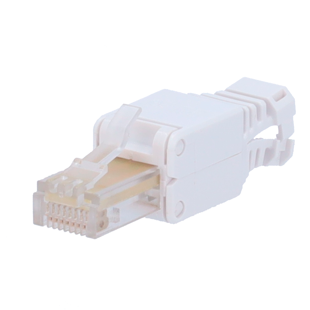 Connettore per cavi UTP - Connettore uscita RJ45 - Compatibile UTP categoria 5E - Facile installazione senza necessità di strumenti