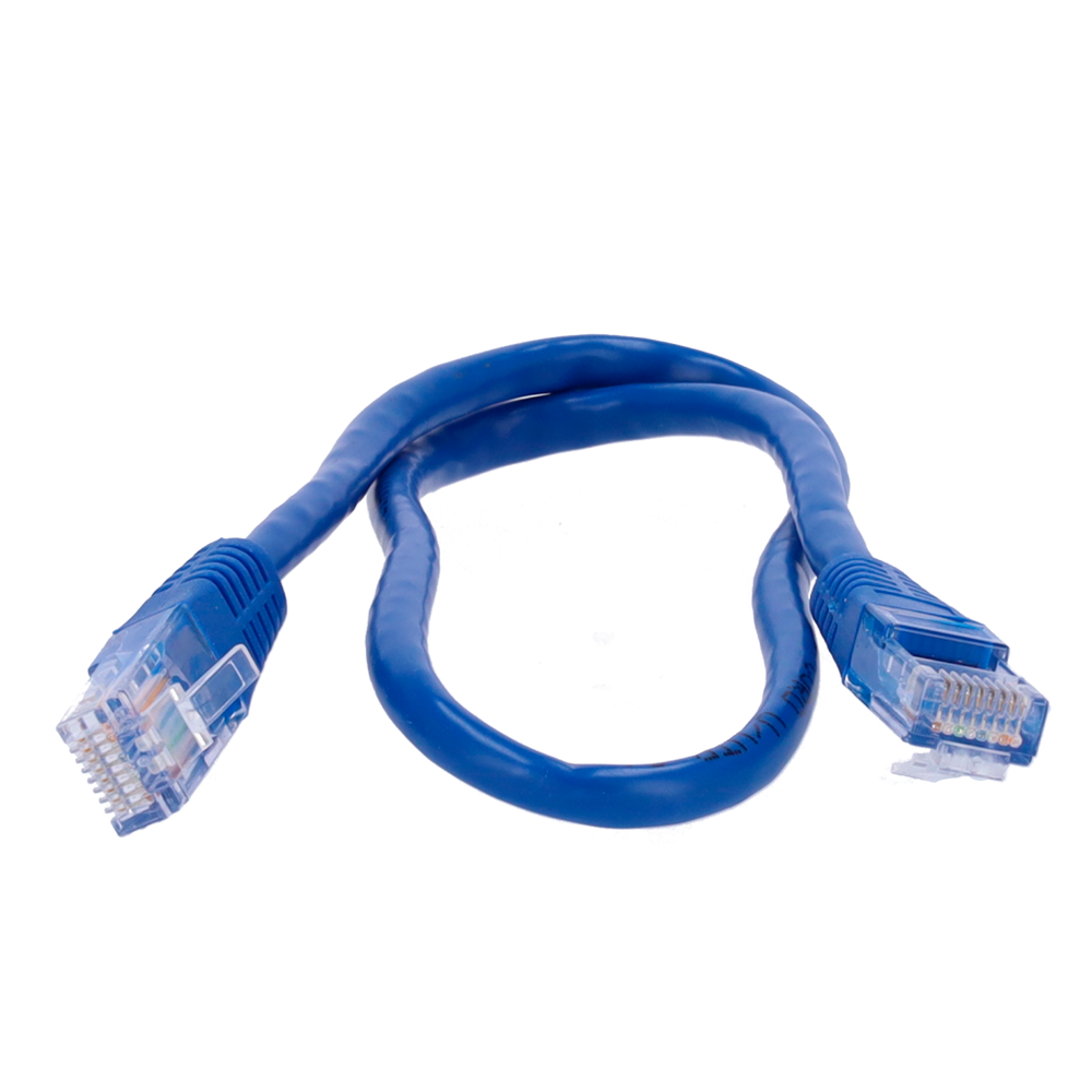 Cavo UTP - Ethernet - Connettori RJ45 - Categoria 5E - 0.5 m - Colore Azzurro