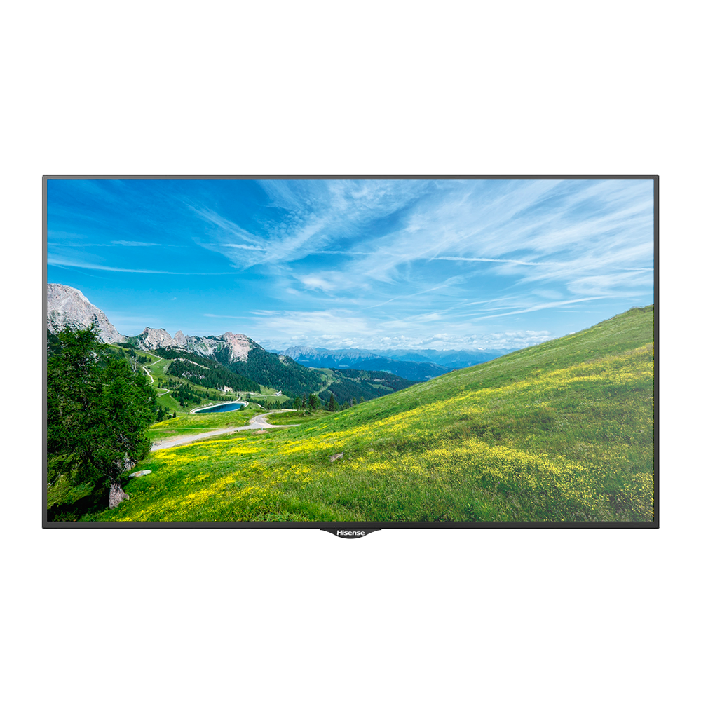 Monitor HISENSE DLED 4K 43" | Serie M - Valido per qualsiasi soluzione Digital Signage - Risoluzione 3840x2160 - Ingresso HDMI, DVI, VGA, DP, USB, RS232 - Angolo di visione di 178° - Audio | Altoparlanti integrati