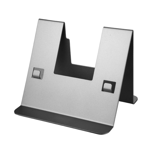 supporto da tavolo - Specifico per videocitofoni - Compatibile con i monitor - Fori di connessione - 131mm (Al) x 102mm (An) x 100mm (Fo) - Realizzato in acciaio inox