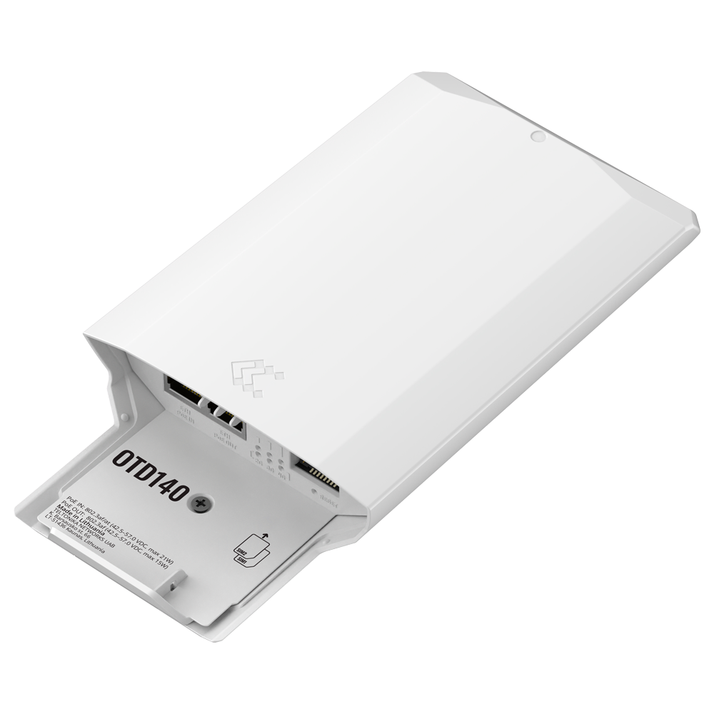 Teltonika Router 4G Industrial Outdoor - 2 porte Ethernet RJ45 Fast Ethernet - 4G (LTE) Cat 4 fino a 150Mbps - Alimentazione PoE 42.5 - 57.0 VDC - Grado di protezione IP55 - Alloggiamento in plastica (PC/ASA)
