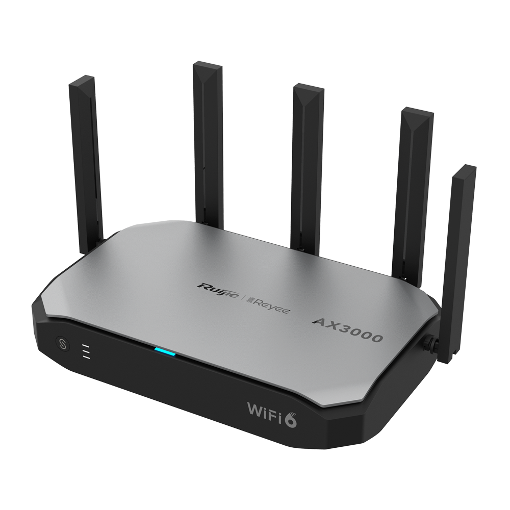 Reyee Router Wi-Fi Cloud con Mesh - Wi-Fi 6 2x2 | 5 Porte RJ45 10/100 /1000 Mbps - Supporta fino a 4 WAN per il failover o il bilanciamento - Fino a 1200 Mbps di larghezza di banda - Server VPN IPSec, L2TP, PPTP, OpenVPN - Controllo intelligente della lar