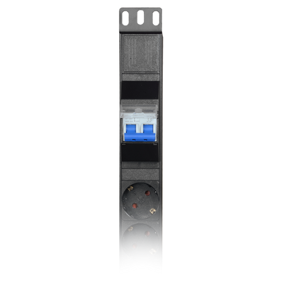 Multiple socket outlet - Designed for standard 19" racks - 6 outputs up to 250VAC / 16A max. - 1U size for ease of installation - Automatic safety switch - Black color