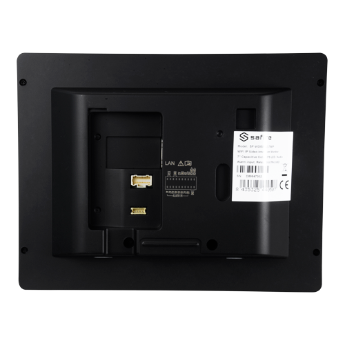 Monitor videoportero Safire - Pantalla IPS de 7" - Audio bidireccional - TCP/IP, WiFi, SIP - Ranura para tarjeta microSD hasta 32GB - Montaje en superficie
