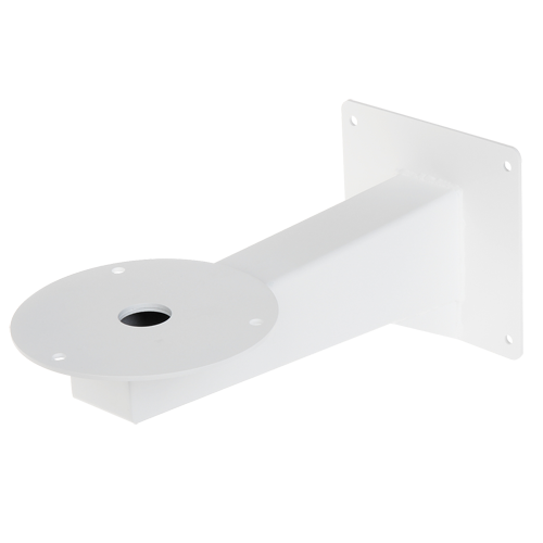 Wall bracket - For adjustable dome cameras - Steel - White color - Load resistance 15 Kg - Hollow pin