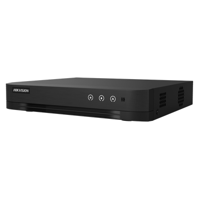 Hikvision DVR 5n1 - 8 CH HDTVI / HDCVI / AHD / CVBS - Fino a 10 canali IP - Risoluzione massima in ingresso 1080p Lite - Rilevamento del movimento 2.0 su tutti i canali - Supporta 1 hard disk fino a 4 TB | Audio