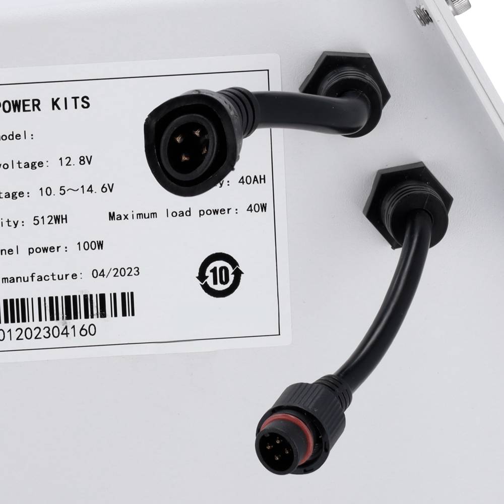 Safire - Batería de Litio LiFePo 512Wh (40Ah) - Regulador MPPT integrado - RS-485 para comunicación - Conectable a SF-SOLARPANEL-100W